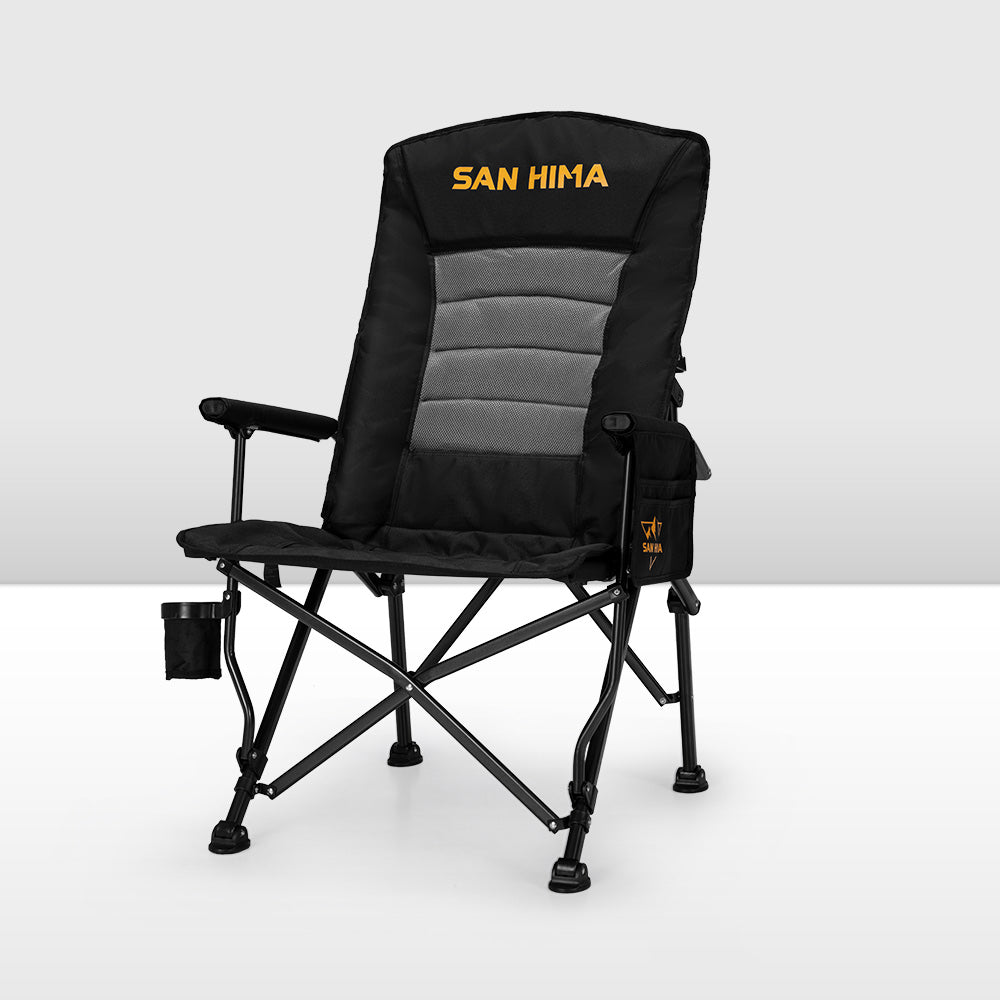 Black folding camping fashion chairs