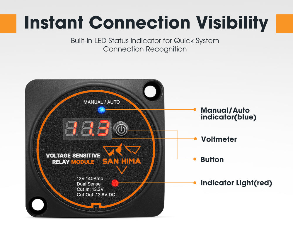 140A Voltage Sensitive Relay Vsr 12V Dual Battery System Isolator