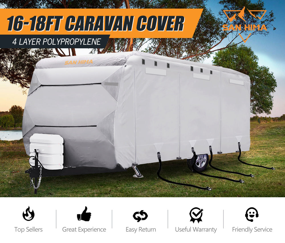 SAN HIMA 16-18ft Caravan Cover 4 Layers