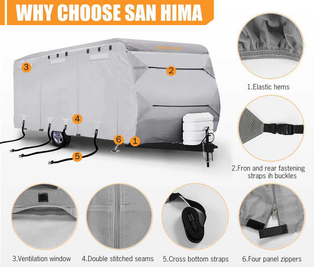 SAN HIMA 20-22ft Caravan Cover 4 Layers