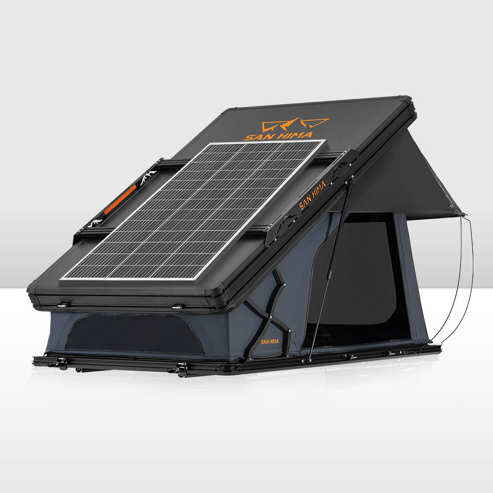 San Hima Kalbarri X Rooftop Tent Hardshell With Ladder 4x4 + 200W Solar Panel