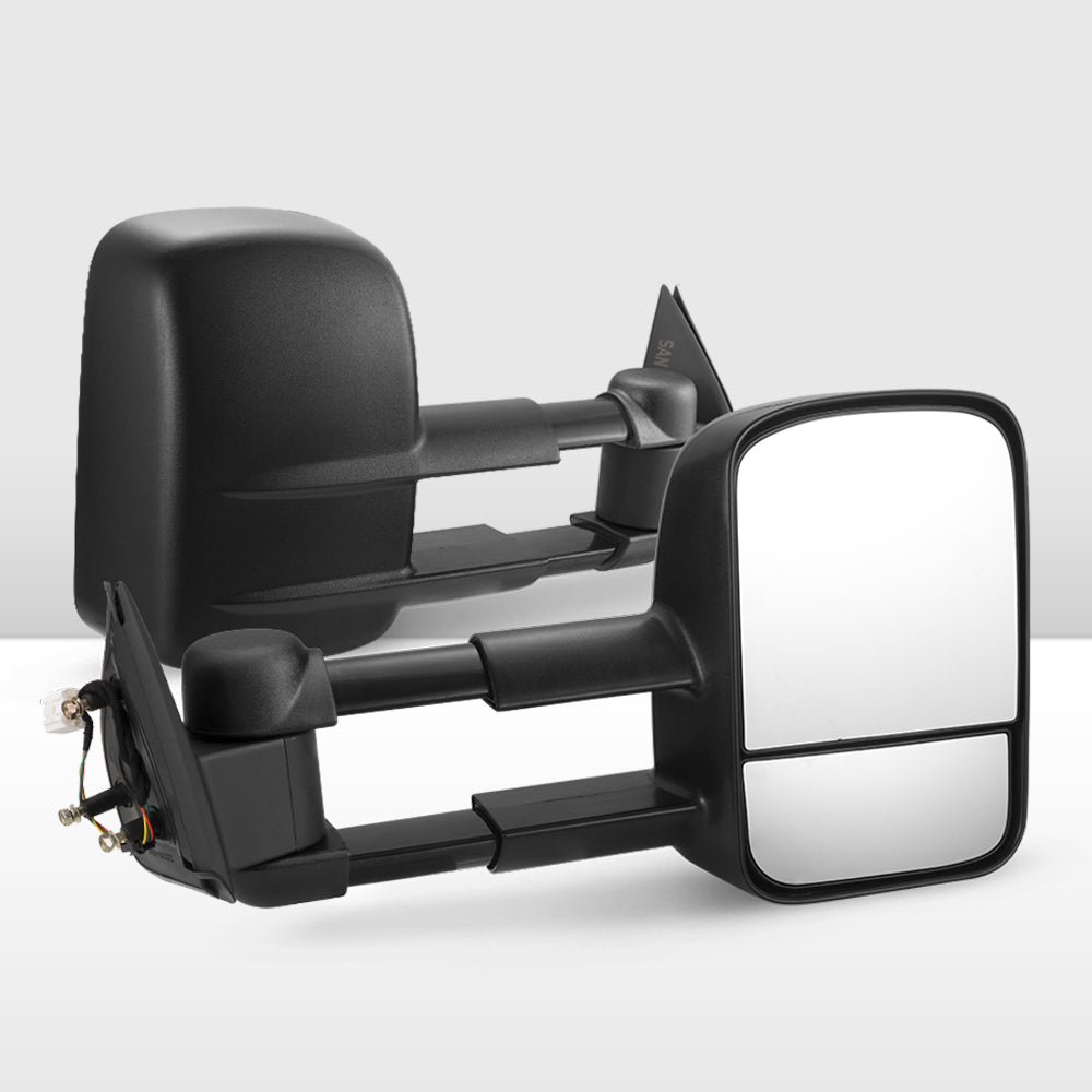 San Hima Pair Extendable Towing Mirrors Gen1 Fit Ford Ranger 2009-2011